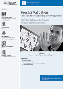 Process Validation in the light of the revised Annex 15 and FDA Requirement